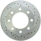 StopTech Select Sport 03-17 Chevrolet Express 2500 Sport Slotted & Drilled Left Front Brake Rotor