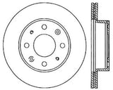 StopTech 90-91 Honda CRX HF 1.5L / 00-06 Honda Insight MIT/CVT Slotted & Drilled Right Front Rotor