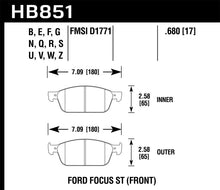 Load image into Gallery viewer, Hawk DTC-80 15-16 Ford Focus ST Front Race Brake Pads