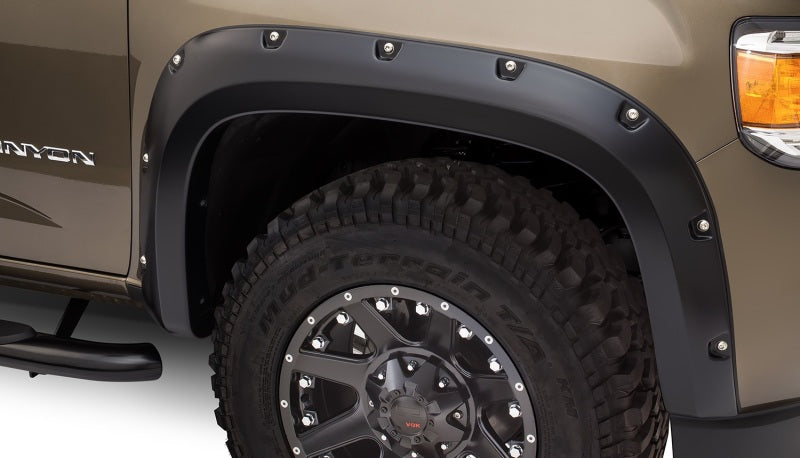 Bushwacker 15-18 GMC Canyon Pocket Style Flares 4pc 5ft Bed - Black