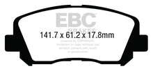 Load image into Gallery viewer, EBC 15+ Chrysler 200 2.4 Greenstuff Front Brake Pads