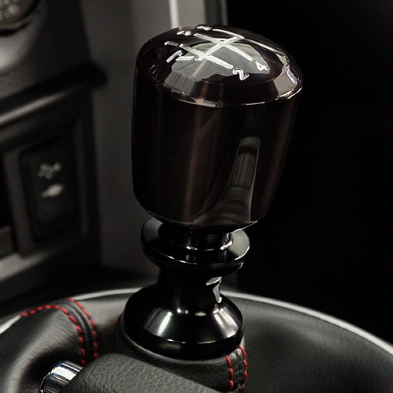 Raceseng Ashiko Shift Knob (Gate 5 Engraving) M12x1.5mm Adapter - Smoke Translucent