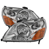 xTune Honda Pilot 03-05 Crystal Headlights Chrome HD-JH-HPIL03-AM-C