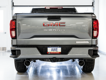 Load image into Gallery viewer, AWE Tuning 4th Gen GM 1500 5.3L 0FG Catback Split Rear Exit (Flat Bumper) - Quad Chrome Tips