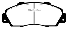 EBC 97-01 Acura Integra Type R Bluestuff Front Brake Pads