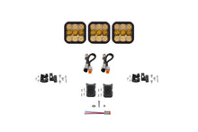 Load image into Gallery viewer, Diode Dynamics SS5 Pro Universal CrossLink 3-Pod Lightbar - Yellow Combo