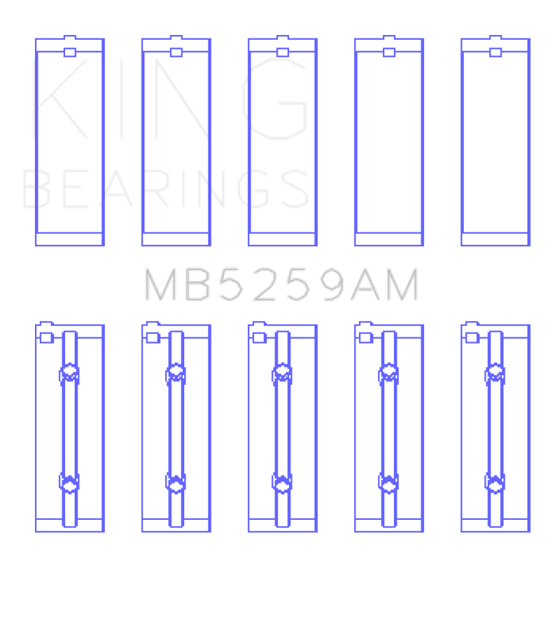 King Engine Bearings Acura B18A1/B1/C1/C5 K20A/K24A Main Bearing Set - Size STD - GTR Auto