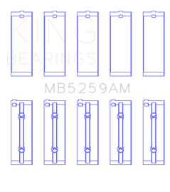 King Engine Bearings Acura B18A1/B1/C1/C5 K20A/K24A Main Bearing Set - Size STD - GTR Auto