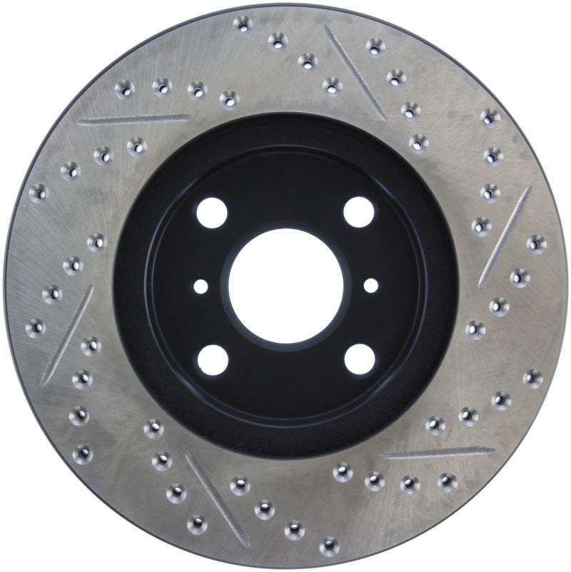 StopTech 04-07 Scion xA / 04-06 xB SportStop Slotted & Drilled Right Front Rotor