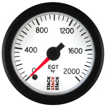 Load image into Gallery viewer, Autometer Stack 52mm 0-2000 Deg F Pro Stepper Motor Exhaust Gas Temp Gauge - White