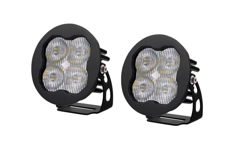 Diode Dynamics SS3 LED Pod Sport - White SAE Fog Round (Pair)