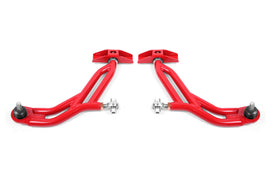 BMR 10-14 Ford Mustang Adj. Lower A-Arms w/ Delrin/Rod End / 18mm Tall Ball Joint - Red - GTR Auto