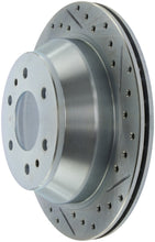 Load image into Gallery viewer, StopTech Select Sport 02-09 Chevrolet Trailblazer Slotted &amp; Drilled Left Rear Brake Rotor