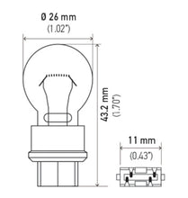 Load image into Gallery viewer, Hella Bulb 3457 12V 29/8W W3x16q S8