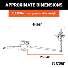 Load image into Gallery viewer, Curt Short Trunnion Bar Weight Distribution Hitch (10000-15000lbs 28-3/8in Bars)