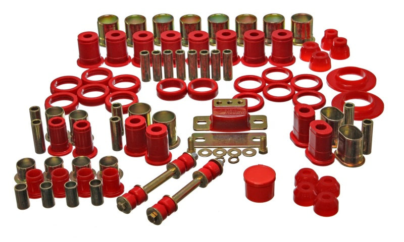 Energy Suspension 66-72 Oldsmobile Cutlass/442/F-85/Europa Red Hyper-flex Master Bushing Set - GTR Auto