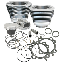 Load image into Gallery viewer, S&amp;S Cycle 07-17 BT 106in Big Bore Cylinder Kit - Silver