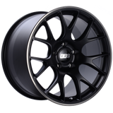 BBS CH-R 19x9.5 5x120 ET35 Satin Black Polished Rim Protector Wheel -82mm PFS/Clip Required