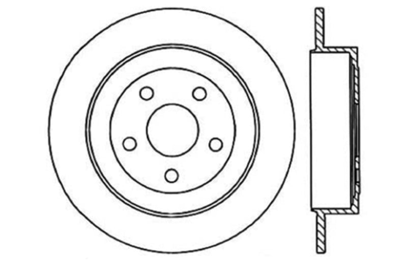StopTech Slotted & Drilled Sport Brake Rotor