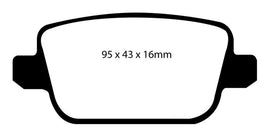 EBC 06+ Volvo S80 3.2 (300mm Front Rotors) Redstuff Rear Brake Pads