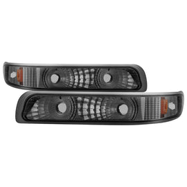 xTune Chevy Silverado 99-02 Amber Reflector Bumper Lights Smoke CBL-JH-CS99-AM-SM