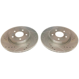 Power Stop 19-20 Infiniti QX50 Rear Evolution Drilled & Slotted Rotors - Pair