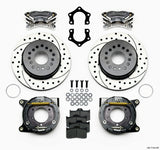 Wilwood Forged Dynalite P/S P-B Kit Drilled Polished Mopar/Dana 2.36in Off w/Snap Ring Bearing