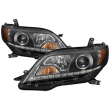 Load image into Gallery viewer, Spyder 2015-2017 Toyota Sienna Projector Headlights - DRL LED - Black PRO-YD-TSEN15-DRL-BK