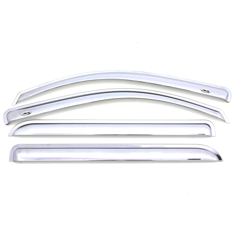 AVS 09-14 Ford Explorer Ventvisor Outside Mount Window Deflectors 4pc - Chrome