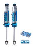 King Shocks 97-06 Jeep Wrangler TJ Front 2.5 Dia Piggy Hose Reservoir Shock 3-5in Lift (Pair)