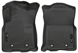 Husky Liners 2018 Toyota Tacoma Double Cab WeatherBeater Black Front Floor Liners - GTR Auto