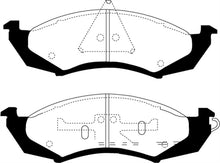 Load image into Gallery viewer, EBC 89-91 Ford Thunderbird 3.8 Greenstuff Front Brake Pads