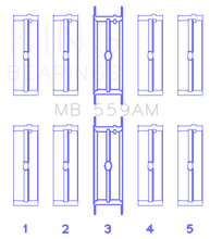 Load image into Gallery viewer, King Engine Bearings Ford 330/352/360/390/410/428 Engine (Size 040) Main Bearing Set