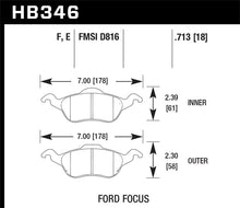 Load image into Gallery viewer, Hawk 00-04 Ford Focus Blue 9012 Race Front Brake Pads