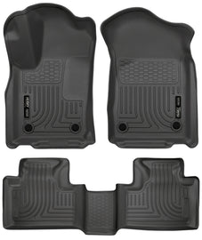 Husky Liners 16-22 Dodge Durango Weatherbeater Black Front & 2nd Seat Floor Liners - GTR Auto