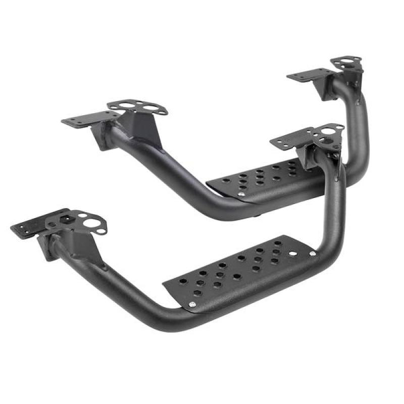Go Rhino Dominator Extreme D6 SideSteps - Tex Blk - 4in Drop Down Steps (Pair) - GTR Auto