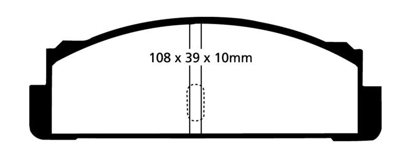 EBC 68-83 Fiat 124 1.6 Greenstuff Rear Brake Pads