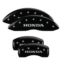 Load image into Gallery viewer, MGP Front set 2 Caliper Covers Engraved Front MGP Black finish silver ch