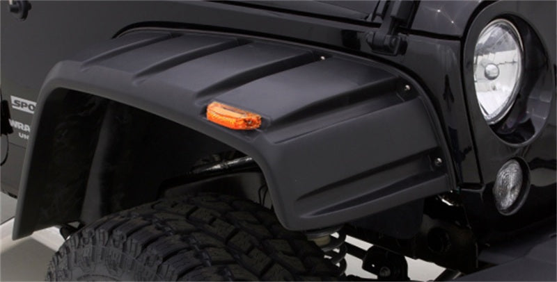 Rampage 1997-2006 Jeep Wrangler(TJ) Comes With Stainless Bolts RX-Rivet Style Fender Flares - Black