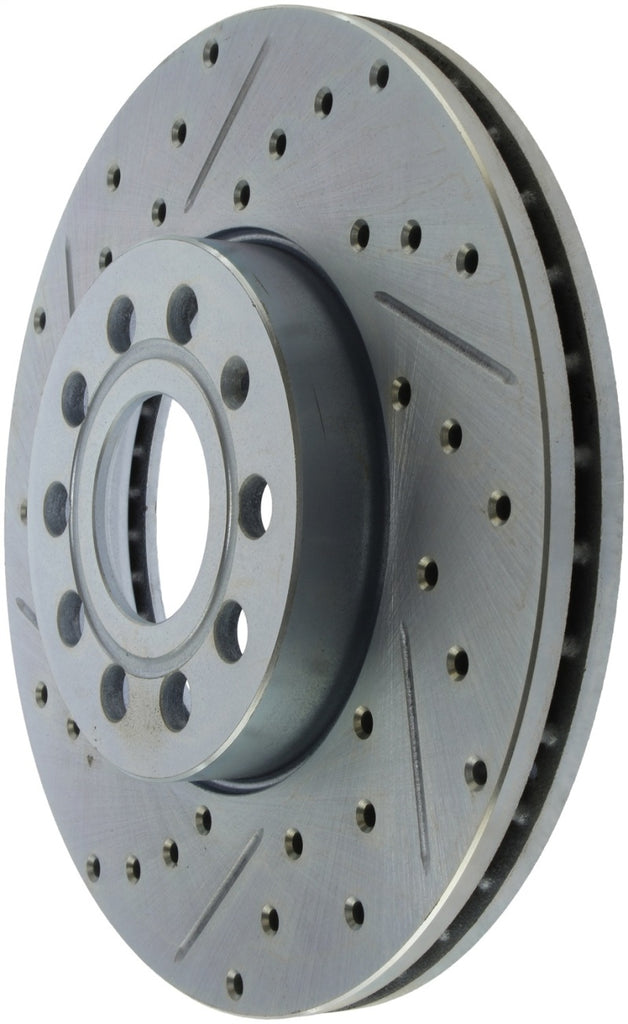 StopTech Select Sport 05-16 Volkswagen Jetta Slotted and Drilled Right Front Rotor