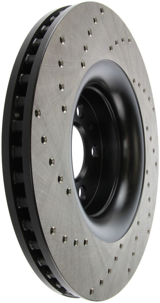 StopTech Cross Drilled Sport Brake Rotor - 2015 Ford Mustang Non-Brembo - Front Left