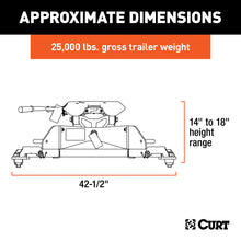 Load image into Gallery viewer, Curt A25 5th Wheel Hitch w/Ram Puck System Legs