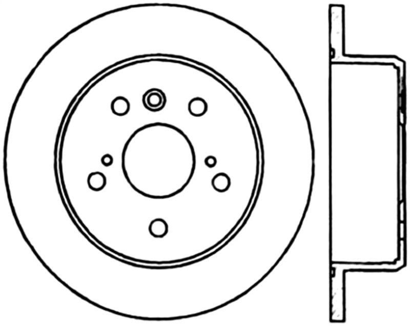 Stoptech 02-06 Lexus ES Premium Rear CryoStop Brake Rotor