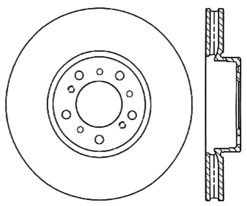 StopTech Slotted & Drilled Sport Brake Rotor