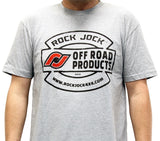 RockJock T-Shirt w/ Vintage Logo Gray XXXL Print on the Front