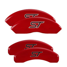 Load image into Gallery viewer, MGP 4 Caliper Covers Engraved Front &amp; Rear MGP Red finish silver ch