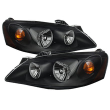 Load image into Gallery viewer, Xtune Pontiac G6 05-10 (09-10 Fit w/Amber Turn Signal) Crystal Headlights Black HD-JH-PG605-AM-BK
