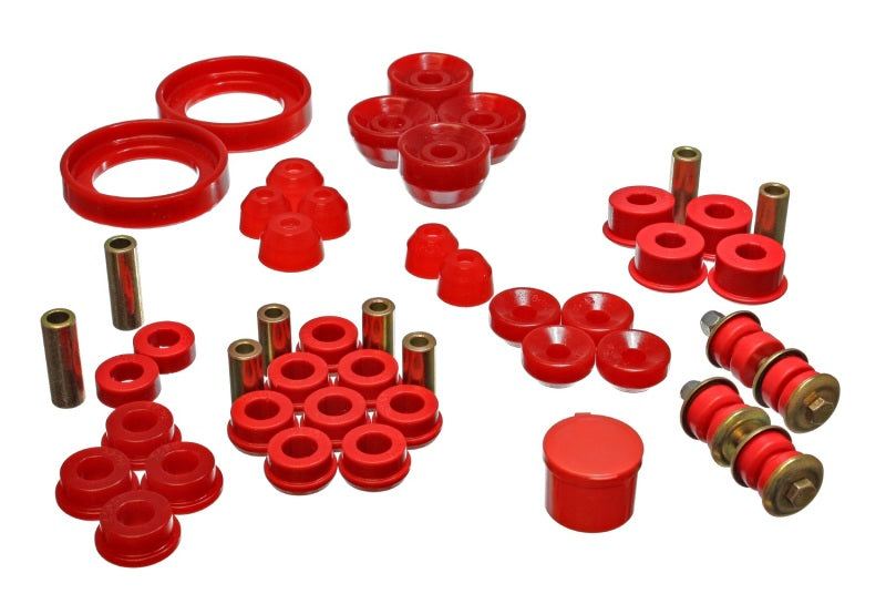 Energy Suspension 94-97 Honda Accord/Odyssey Red Hyper-Flex Master Bushing Set - GTR Auto
