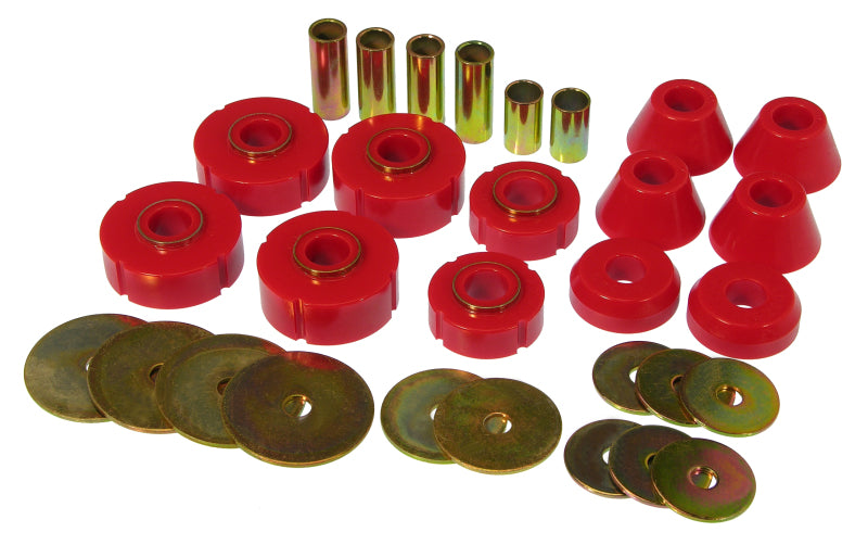 Prothane 73-80 Chevy C10 Body Mount Kit - Red