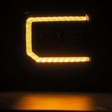 Load image into Gallery viewer, AlphaRex 14-18 GMC Sierra LUXX LED Proj Headlights Plank Style Black w/Activ Light/Seq Signal/DRL